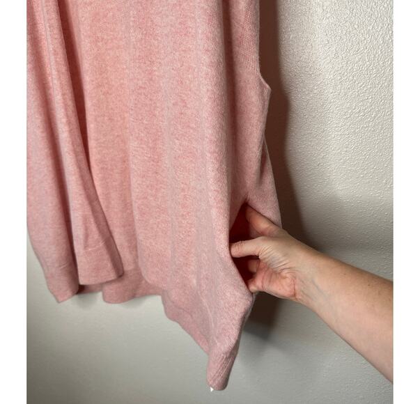 NWT Sablyn Peony Pink Rooney Shawl 100% Cashmere Open Front Sweater Vest S - Picture 4 of 12